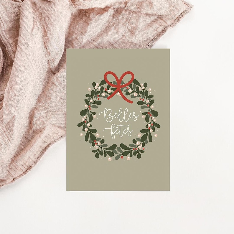 Carte Couronne de Noël image 1