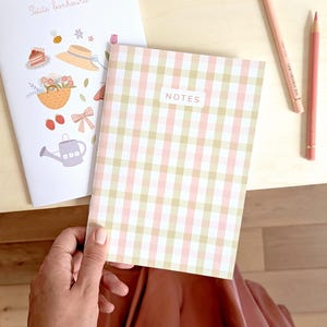 Carnet de Notes A5 - Vichy de printemps