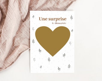 Carte à gratter annonce PARRAIN