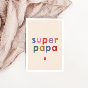 Carte Super Papa - Fête des pères