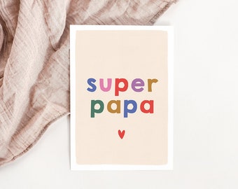 Tarjeta de Súper Papá - Día del Padre