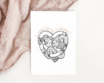 Card To us, to life, to love!