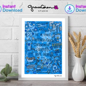Jewish Baby Boy Nursery Print – Hebrew Name Wall Art, Bris Gift, Baby Naming Ceremony, Instant Download