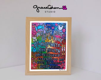 Kunst-Wand-Deko Segen Jüdischer Jahrestag Hochzeitsgeschenk israel Kunstschutz für Zuhause