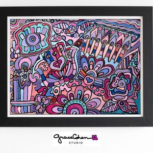 Jewish Art Giclée Print – Handmade Israeli Wall Art | Judaica Home Decor | Original Israel-Inspired Artwork Print