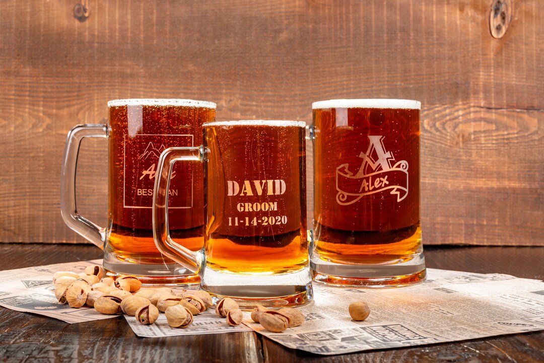 Engraved Beer Glass Custom Beer Glass Custom Beer Mug Engraved Beer