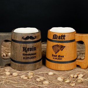 Engraved Beer Mugs Wooden Beer Mugs Beer Cup Engraved Beer Steins Engraved Tankards Personalized Mugs Tankard Wooden Steins Engraved Wooden Mugs