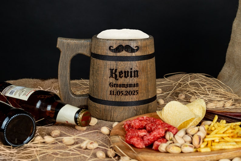 Engraved Beer Mugs Wooden Beer Mugs Beer Cup Engraved Beer Steins Engraved Tankards Personalized Mugs Tankard Wooden Steins Engraved Wooden Mugs