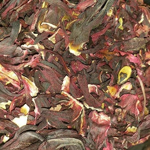 Organic Hibiscus (Hibiscus sabdariffa) Dried Herb