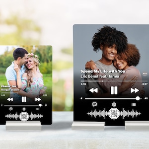 Apple Music Custom Photo Panel Music Display | Song Album Cover | Custom Code Personalized Metal Plaque