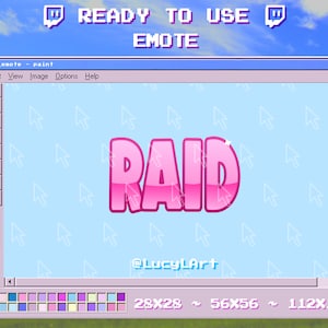 Twitch Emote Text Emote Cute Raid Streamer Aesthetic Etsy