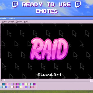 Twitch Emote / Text Emote / RAID / Streamer / Aesthetic / Twitch / Youtube / Kick