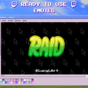 Twitch Emote / Text Emote / RAID / Streamer / Aesthetic / Twitch / Youtube / Kick
