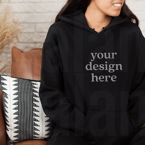 Gildan 18500 Mockup, Black Hoodie Mockup, Model Mockup, Gildan Hoodie Mockup, Sweatshirt Mockup, Hoodie Mockup, Shirt Mockup