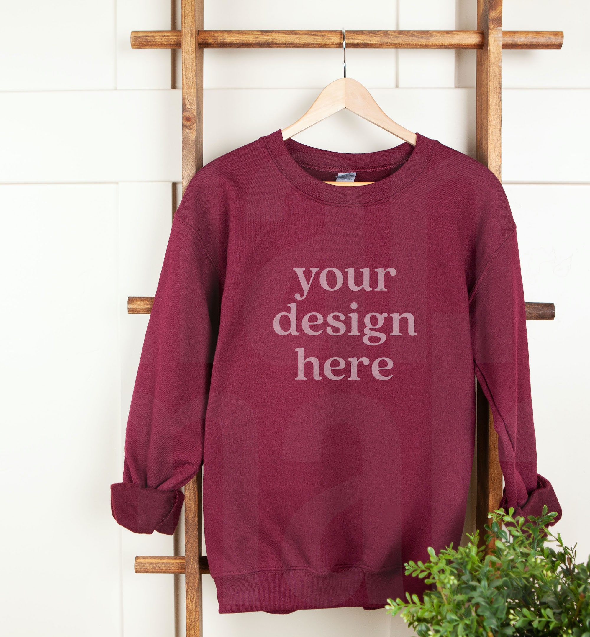 Download Gildan 18000 Mockup Gildan Maroon Sweatshirt Mockup Maroon | Etsy