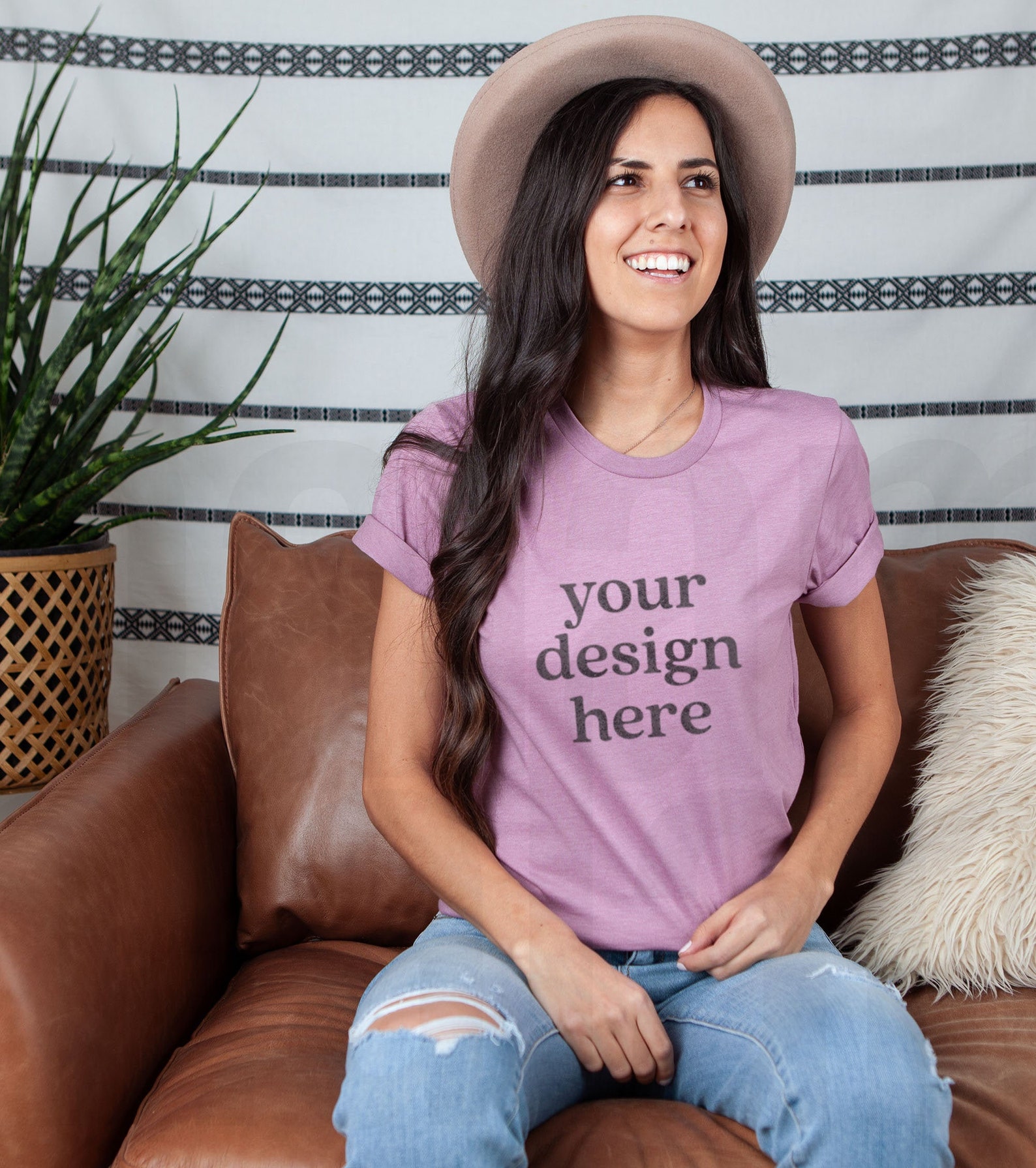 heather orchid bella canvas