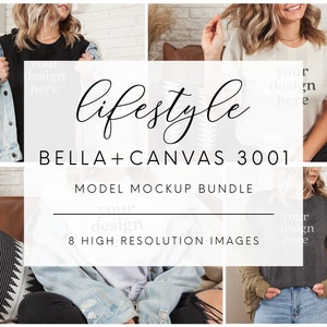 Mockup Bundle, Bella Canvas 3001 Mockup, Model Mockup, Lifestyle Mockups, Tshirt Bundle, Shirt Bundle, 3001 Mockup