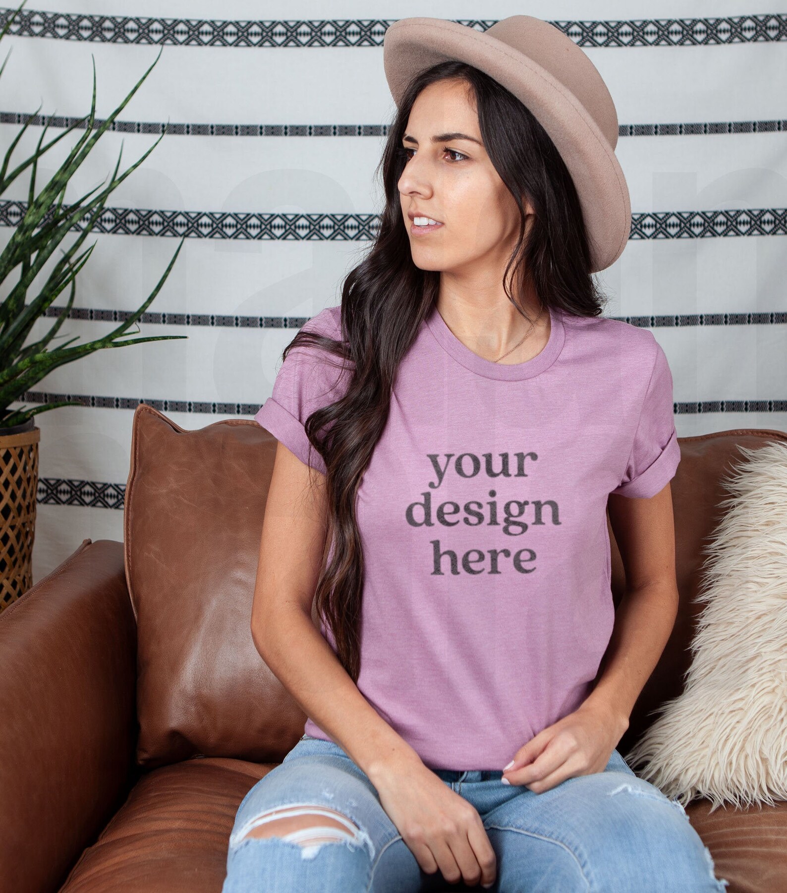 heather orchid bella canvas