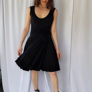 zac posen flared dress Zac Posen Pleated Tulle Fit-&-Flare Midi Dress