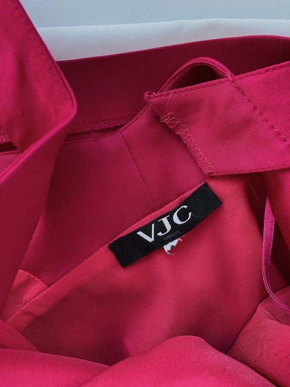 Y2K Vintage VERSACE Jeans Couture fuchsia pink mi… - image 9