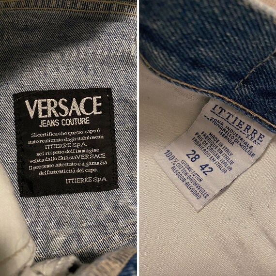 Size XS/S 28/42 1990s Vintage VERSACE JEANS Couture Classic