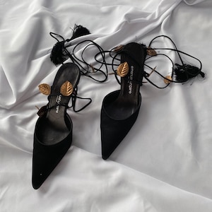 Manolo Blahnik Kitten Heel 38 - Etsy