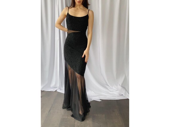 fully beaded long dress AMARRA 89606