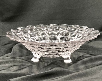 Fostoria American Clear Footed Bowl-Mid Century