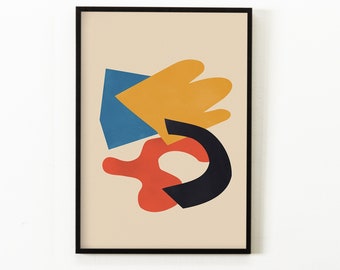 Abstract Printable Wall Art Contemporary Art Modern Aesthetic Print Geometric Wall Art Minimalist Poster Instant Download