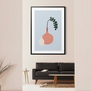 Boho Art Print, Abstract Botanical Print, Neutral Botanical Wall Art, Printable Art, Minimal Boho Wall Decor, Botanical Printable