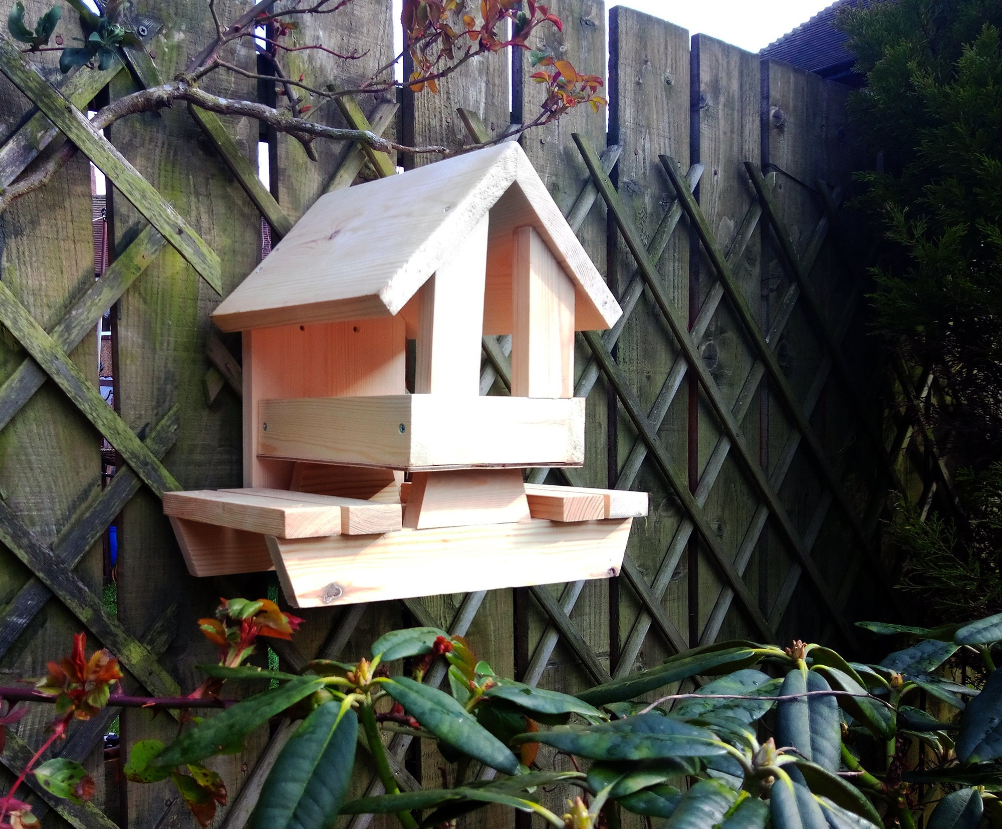 Wooden Bird / Squirrel feeder tables for wild birds and Etsy