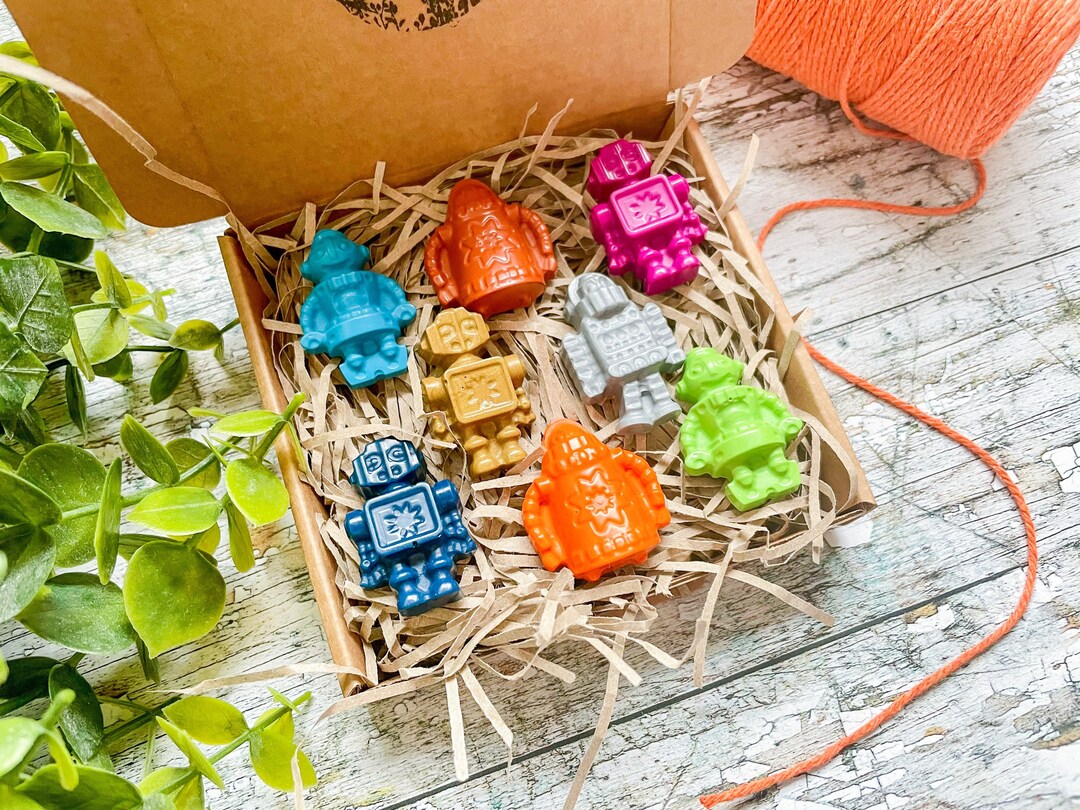 Mini Robot Crayons Robot Crayons Robot Gifts Gifts for Kids Party