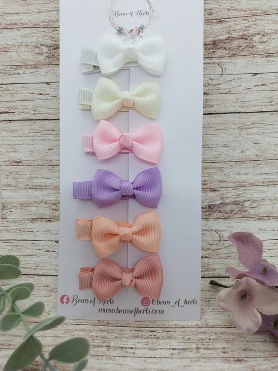 Teeny tiny Super Cute Hair Bows Hair Clips for Small Breed Dogs