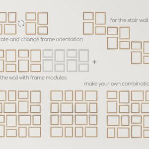 Custom Photo Collage Wooden Picture Frame Set Constructor Home Decor ...