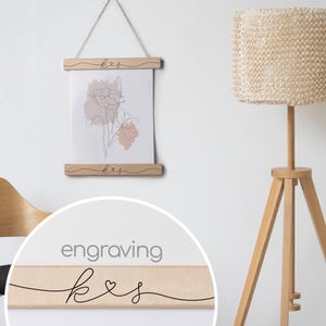 Colgador magnético personalizado para pósteres: marco personalizado para impresiones artísticas y fotos, regalo de aniversario de bodas, regalo de compromiso, decoración de pared única