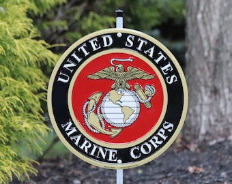 Marine Corps Aluminum Yard Sign