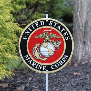 Marine Corps Aluminum Yard Sign