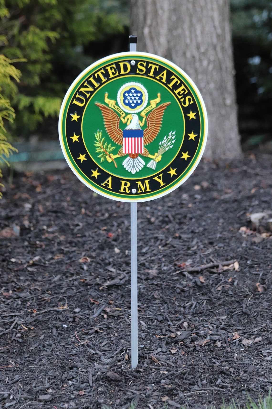 Army Aluminum Yard Sign Etsy