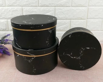 Black Marble Gift Box Sets- Gift Box, Storage Box, Gift Supplies, Marble Box, Marble Gift Box