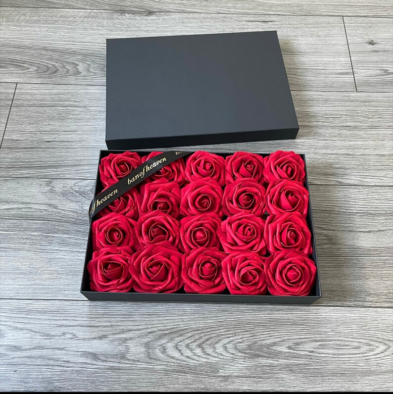 Luxury Rose Box Gift Hamper Home Decor Flower Arrangement Etsy