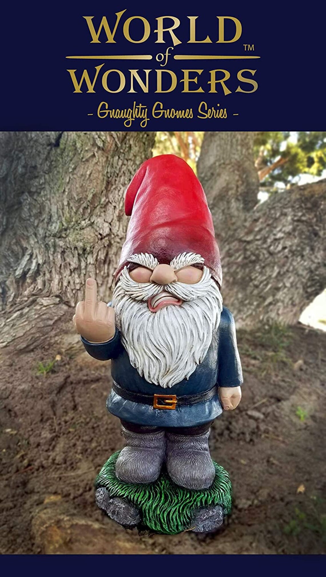 grumpy dwarf garden gnome