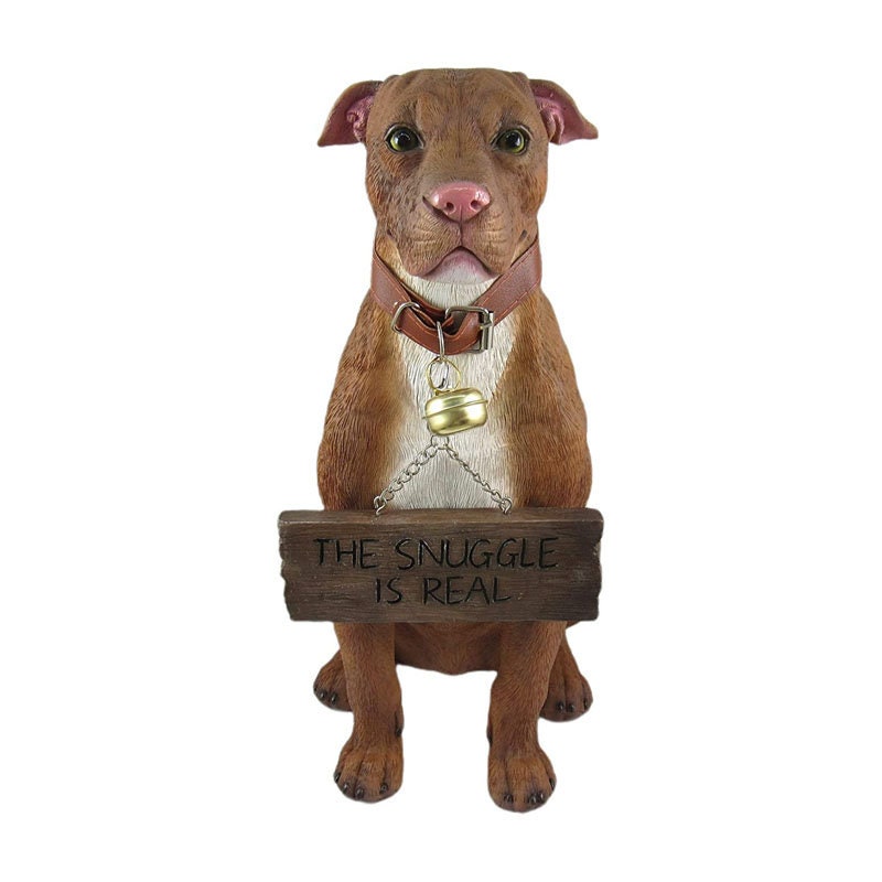 Pitbull Front Porch Statue Yard Decor Pet Figurines Etsy
