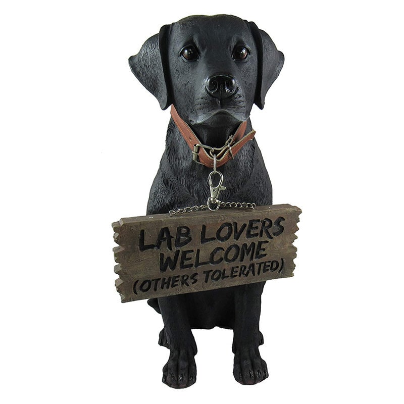 Bela The Black Labrador Retriever Dog Statue 13 Porch Hong Kong - Black Labrador Home Decor Bela The Black Labrador Retriever Dog Statue 13 Porch Hong Kong - Black Labrador Home Decor