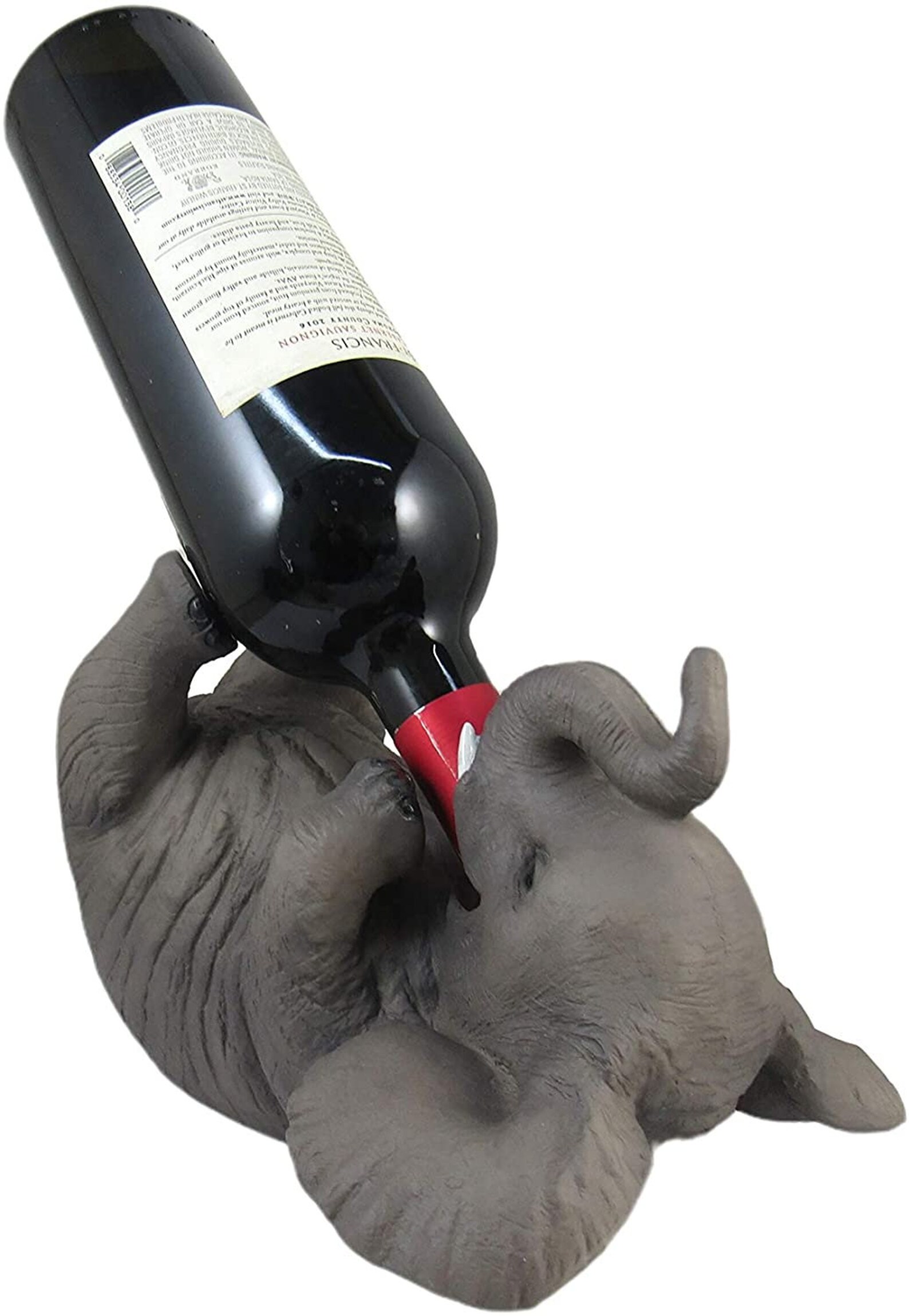 Playful Elephant Wine Bottle Holder Kitchen Bar Animal Etsy