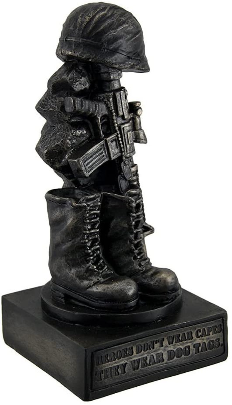 The Fallen Military Soldier's Boots Helmet & Rifle Etsy