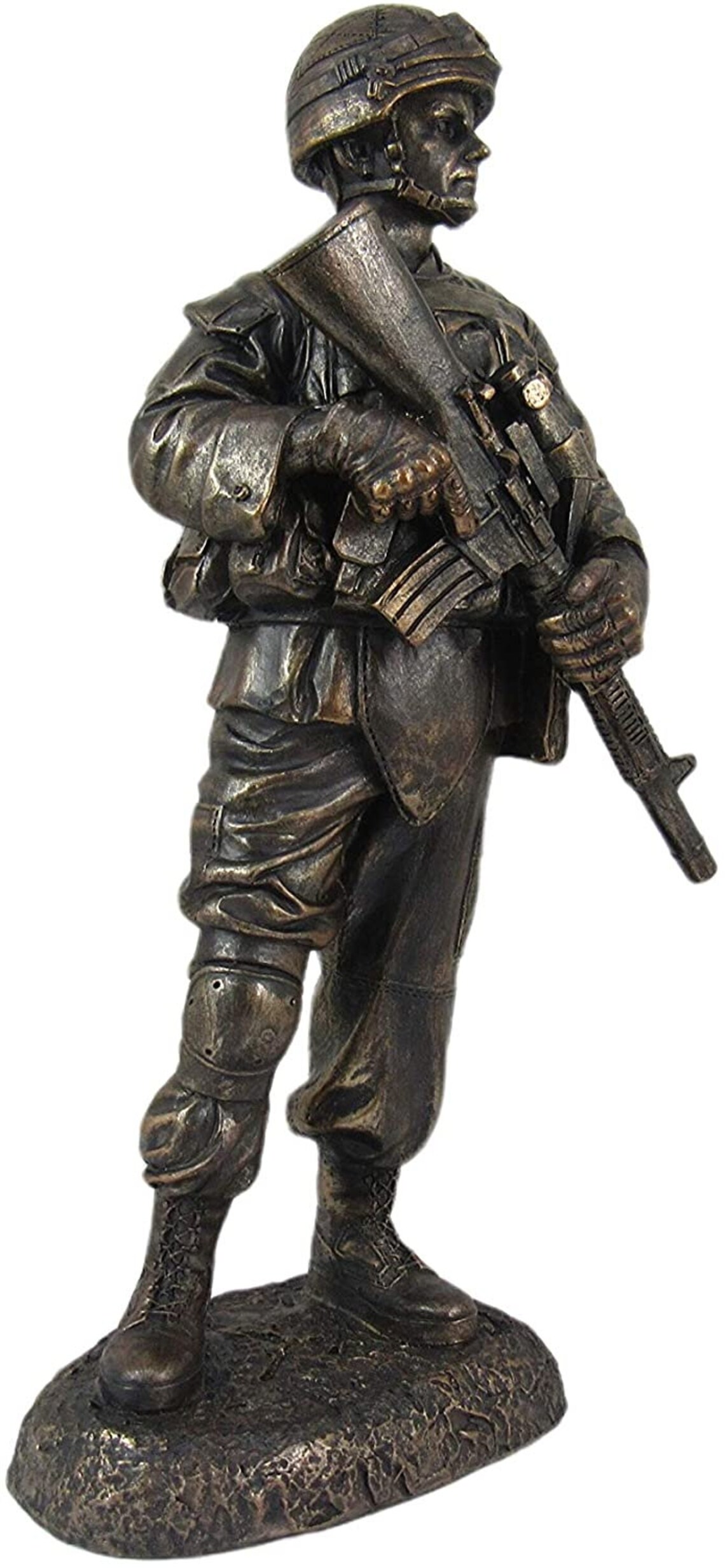 Battle Ready Military Soldier Statue Figurine Collectible Etsy