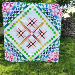 Modern Rainbow Quilt