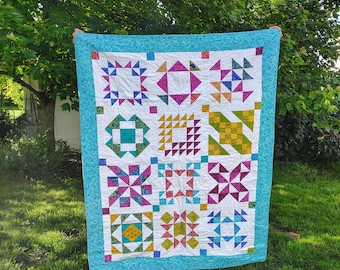 Bright Sampler quilt