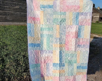 Batik baby quilt
