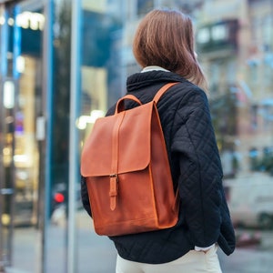 Vintage Leather Backpack | Urban Travel Bag | Laptop Rucksack | Work Backpack | Waterproof